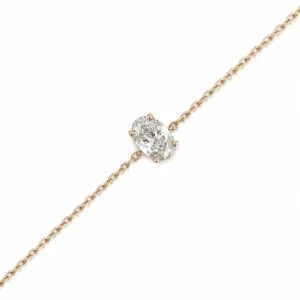 Oval Lab-Grown Diamond Bracelet