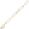 Diamond Paperclip Link Bracelet
