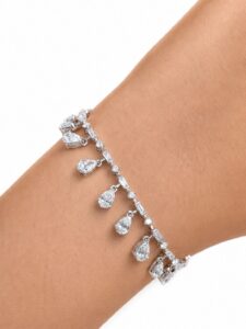 Pear Dangle Diamond Bracelet