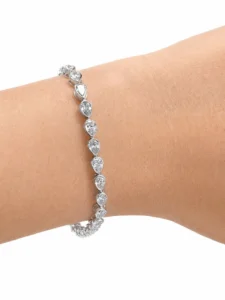 Pear Diamond Tennis Bracelet