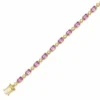 Pink Sapphire Diamond Bracelet