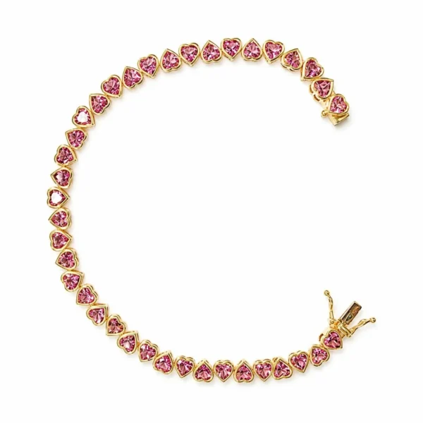 Heart Gemstone Bracelet
