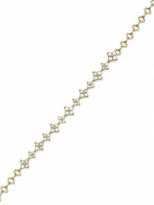 Floral Diamond Cluster Bracelet