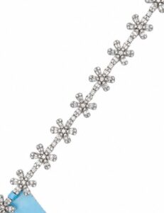 Floral Diamond Motif Bracelet