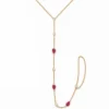 Ruby Diamond Hand Chain