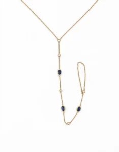 Sapphire Diamond Chain Bracelet