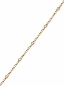 Oval Diamond Station Bracelet