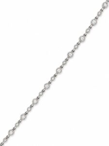 Bezel Diamond Station Bracelet