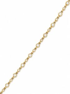 Bezel Diamond Station Bracelet
