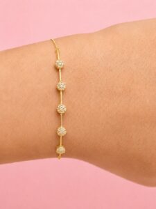 Diamond Station Chain Bracelet