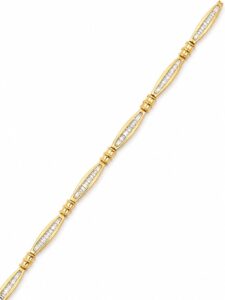Baguette Diamond Link Bracelet