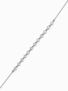 Bezel Diamond Chain Bracelet