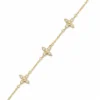 Floral Diamond Station Bracelet