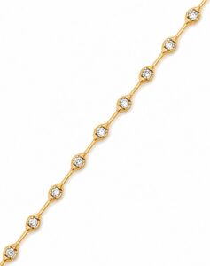 Station Diamond Link Bracelet