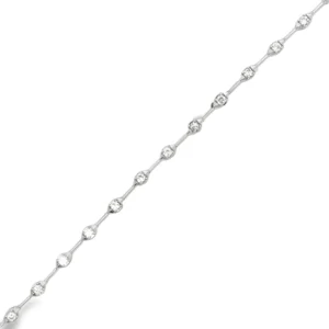 Station Diamond Link Bracelet