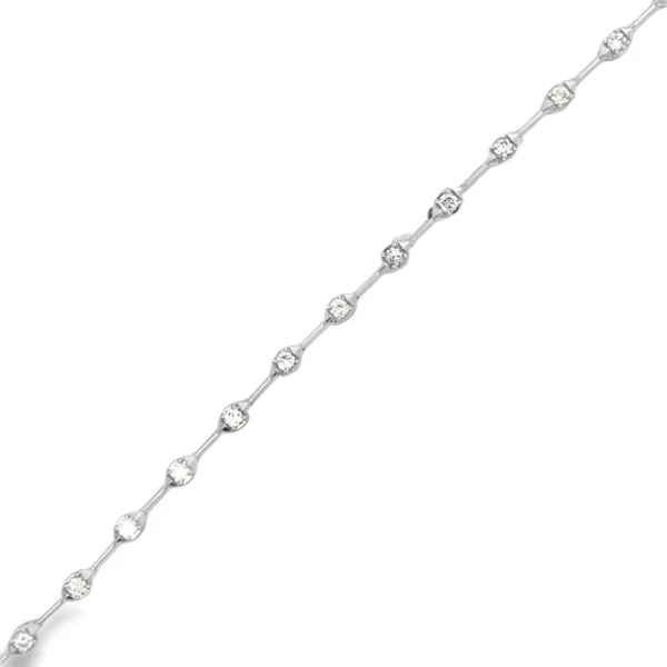 Station Diamond Link Bracelet
