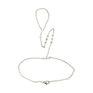 Bezel Diamond Chain Bracelet