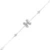Floral Diamond Chain Bracelet