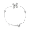 Floral Diamond Chain Bracelet