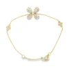 Floral Diamond Chain Bracelet