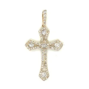 Diamond Cross Pendant Necklace
