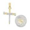 Nail Cross Diamond Pendant
