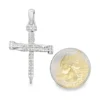 Diamond Nail Cross Pendant