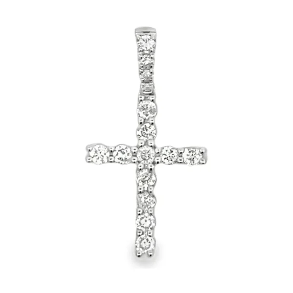 Diamond Cross Pendant Necklace