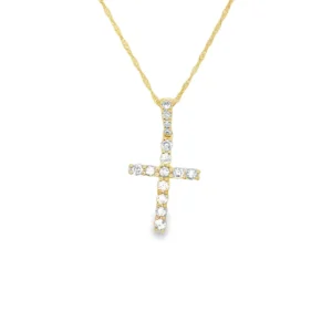 Diamond Cross Pendant Necklace