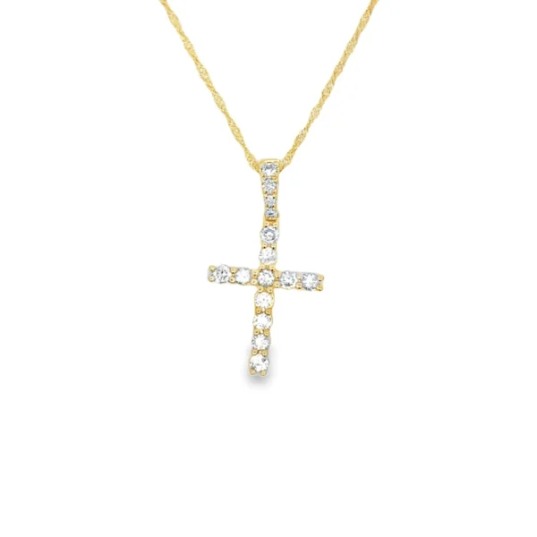 Diamond Cross Pendant Necklace