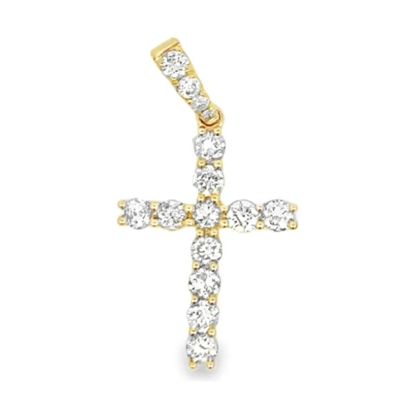 Diamond Cross Pendant Necklace
