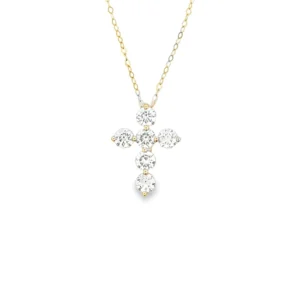 Diamond Cross Pendant Necklace
