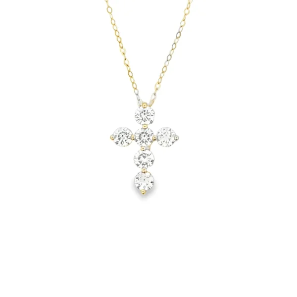 Diamond Cross Pendant Necklace