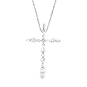 Diamond Cross Pendant Necklace