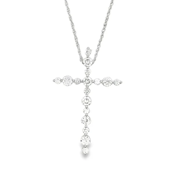 Diamond Cross Pendant Necklace