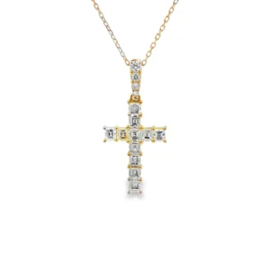 Diamond Cross Pendant Necklace