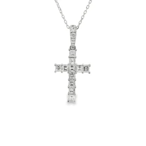 Diamond Cross Pendant Necklace