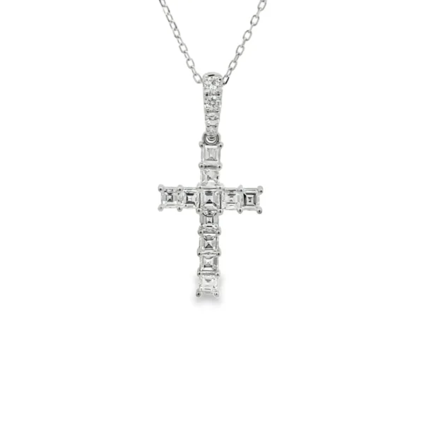 Diamond Cross Pendant Necklace