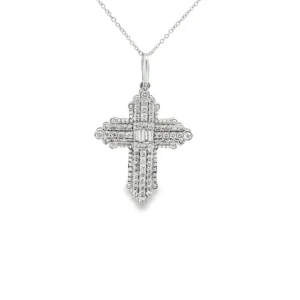 Diamond Cross Pendant Necklace