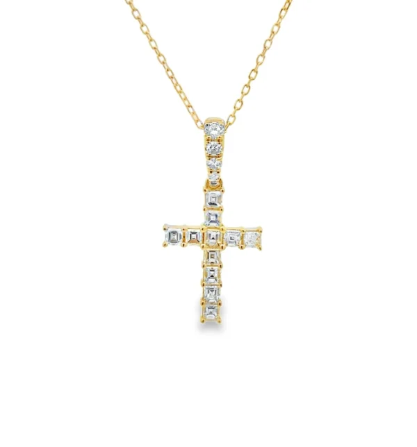 Diamond Cross Pendant Necklace