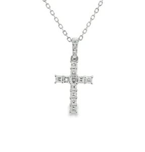 Diamond Cross Pendant Necklace