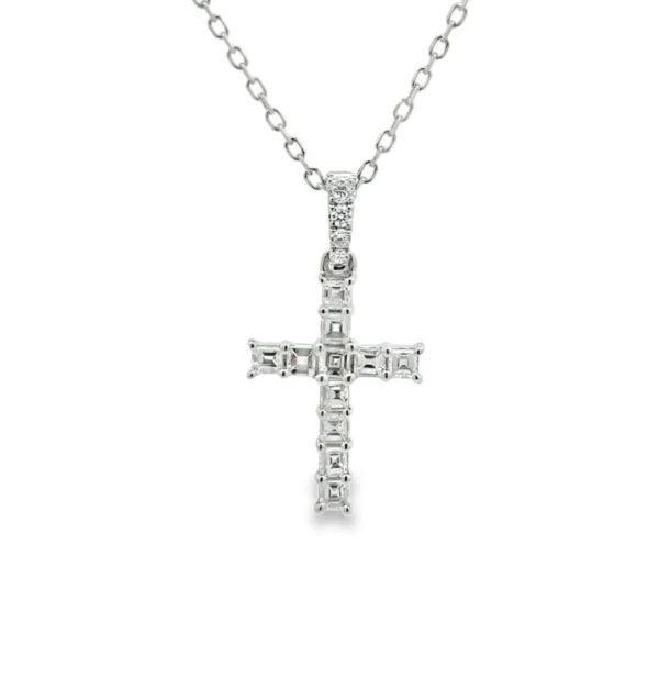 Diamond Cross Pendant Necklace