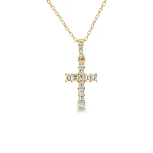 Diamond Cross Pendant Necklace