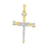 Diamond Nail Cross Pendant