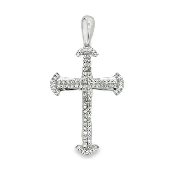 Diamond Cross Pendant Necklace
