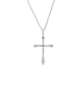 Diamond Cross Pendant Necklace