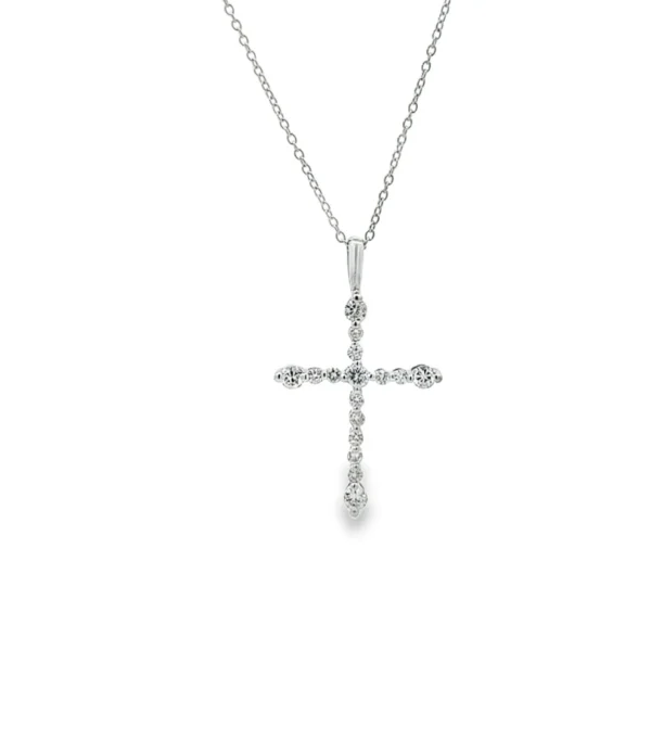 Diamond Cross Pendant Necklace
