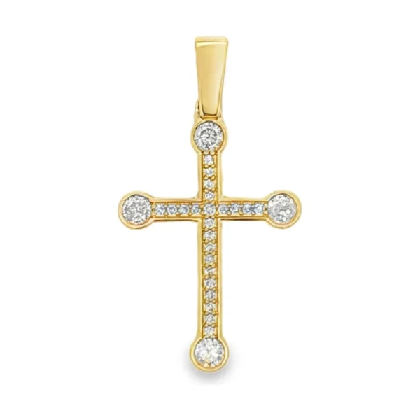Diamond Cross Pendant Necklace