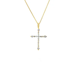 Diamond Cross Pendant Necklace