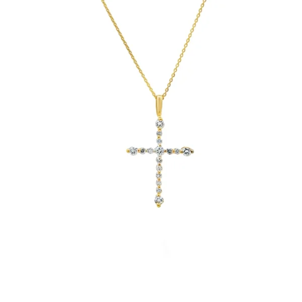 Diamond Cross Pendant Necklace